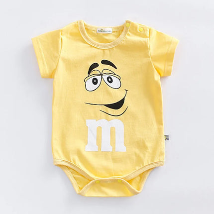 0-24month Baby Clothes Summer Short-sleeved Triangle Climbing Clothes Romper Toddler Costume Cotton Bodysuits Infant Jumpsuit