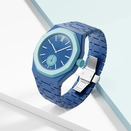 Ceramic Modification Kit for Swatch X AP Royal POP Biomaterials Watch Case + bioceramic Strap Pocket Changer To Wristwatch