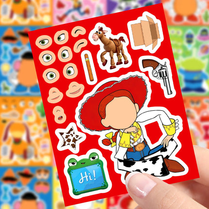 16Sheets Disney Toy Story Graffiti Stickers Exquisite Fashion DIY Toys Secret for Bottle Scrapbook Travel Bag Aesthetic Decals