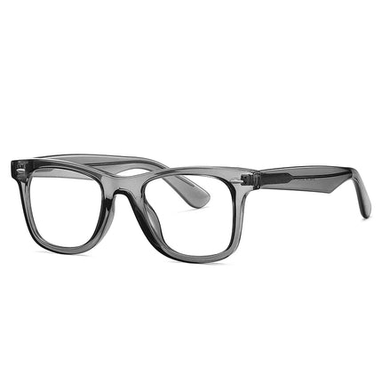 JMISUS Photochromic Optical Eyeglasses for Daily Life Women Men Square Frame Prescription Lenses Lightweight Comfortable Wear