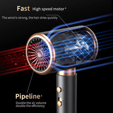 Professional Hair Dryer Hot Cold Wind Air Brush Hairdryer Negative Lonic Blow Dryer Strong PowerDryer Salon Tool 2000W 5th Gear