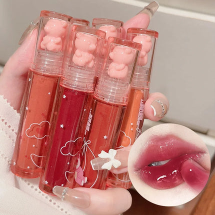 Mirror Lip Glaze - Glossy Lip gloss,Moisturizing Non-stick Cup Nude Lipstick High Pigmented Liquid Lipstick Lip Cosmetic Makeup