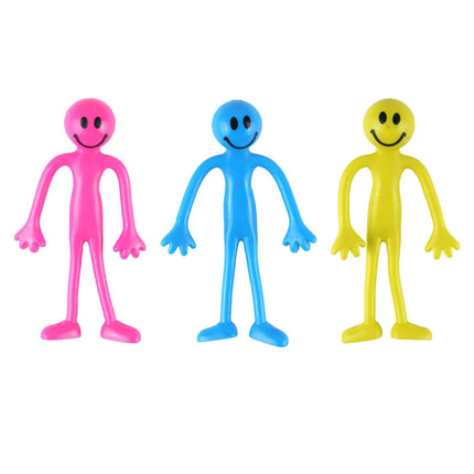 3 PCS Funny Kids Iron Wire Toy  For Adjustable Joints Smiley Expression Toys Flexible Phone Holder Decompression Lovely Gift