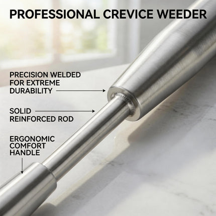 Manual Stainless Steel Weed Puller L Shaped Garden Hand Tool Efficient Weed Remover for Lawn Patio Yard