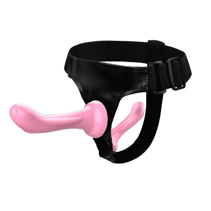 Double Dildo Vibrators For Lesbian Bondage Harness Strap On Sex Toys For Women Lesbian Adult Sex Products Strapon Sex Shops