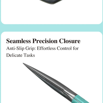 DIYDAY Anti-Slip Tweezers, High-Density Fiber Tip for Eyelash Extensions & Eyebrow, Professional Precision Beauty Tools