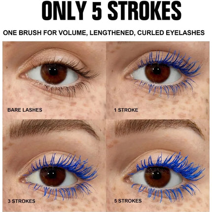 Colorful Silk Mascara Waterproof Lasting Mascara Yellow Black Cream Thickening Lengthening Curling Smudge-Proof Makeup Cosmetic