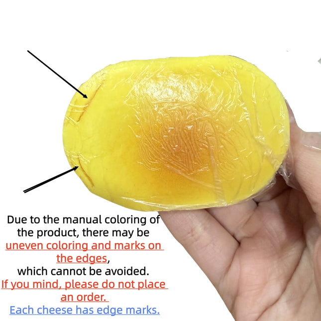 Squishy Cheese Bread Slow Rebound Cheese Cake Stress Relief Sensory Fidget Toys Sweet Smell Squeeze Toys for Anxiety ADHD