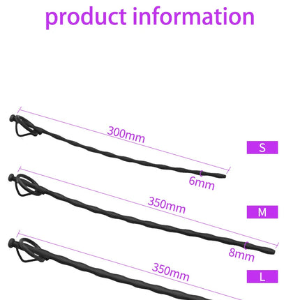35CM Long Prostate Hollow Urethral Catheter Dilator Horse Eye Irritation Adult Sex Toys For Urethra Masturbation Men Penis Plug