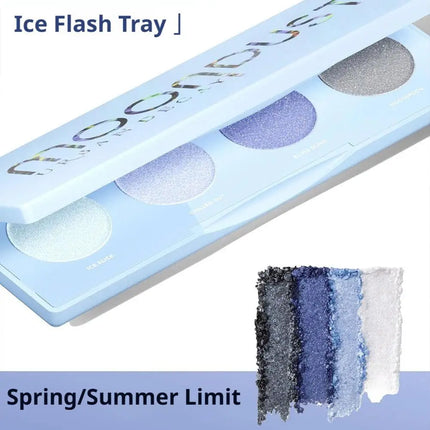 Moondust 4-Color Glitter Eyeshadow Palette, Long-Lasting Shiny Pigments for Party & Daily Shimmery Sparkle Eye Shadow Set