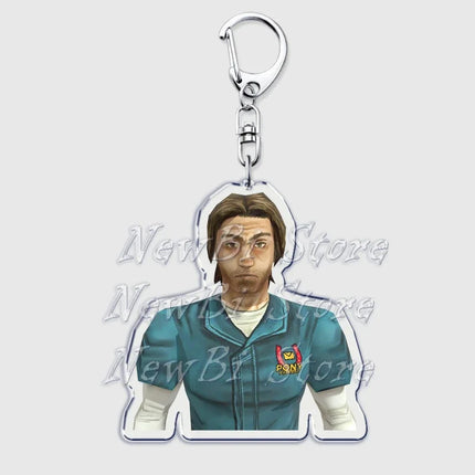 Hot Horror Game Mouthwashing Keychains for Accessories Bag Jimmy Curly Anya Daisuke Sallyface Swansea Keyring Jewelry Fans Gifts