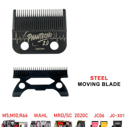 ROSYOUS Replacement Moving Blade Zircon Long Teeth Clipper Accessories forX01 JC06 8148 V003 R66 M10 Madeshow Wmark Kulilang VGR
