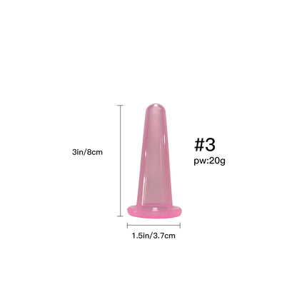 Silicone Vacuum Cupping Massage Jars Anti Cellulite Massage Facial Suction Cups Face Neck Lift Skin Scraping Guasha Anti Wrinkle