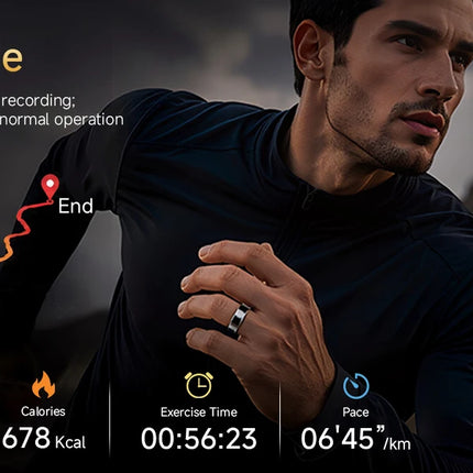 AURA Matt Smart Ring Fitness Sports Health Monitor Sleep Temperature Top Quality Long Battery Rose Gold Ring for Woman Ladies