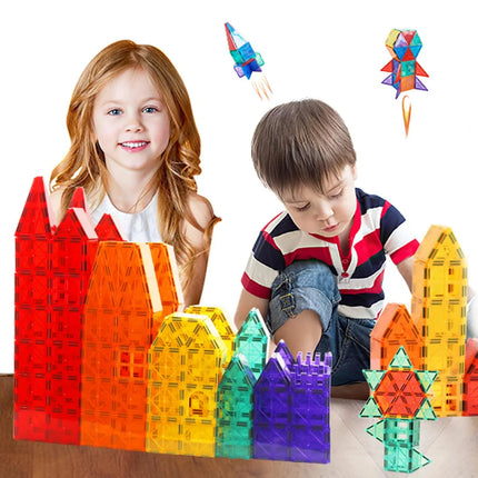 Small Magnetic Building Blocks, Magnetic Tiles Toy, Magnetic Tile Construction Toy, Best Gift