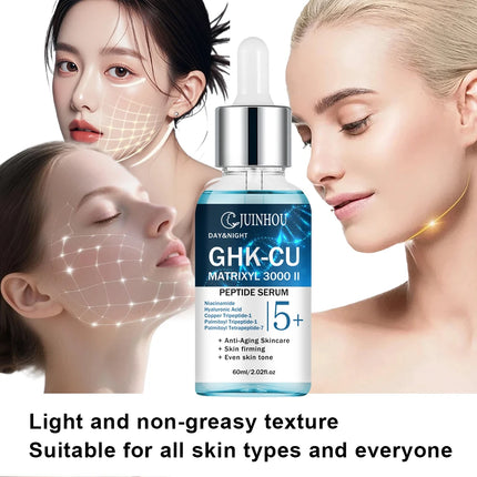 JUINHOU Facial Surem with Blue Copper Brighten skin Serum for Dry Damaged Skin Deep Hydrating Moisturizing Face Care All Skin