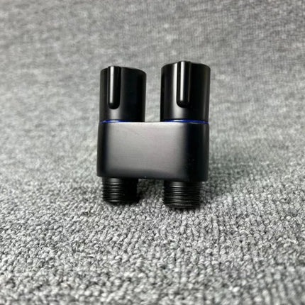 Handheld toilet nozzle pressurization spray suit double outlet angle valve wall mounted double outlet toilet accessories