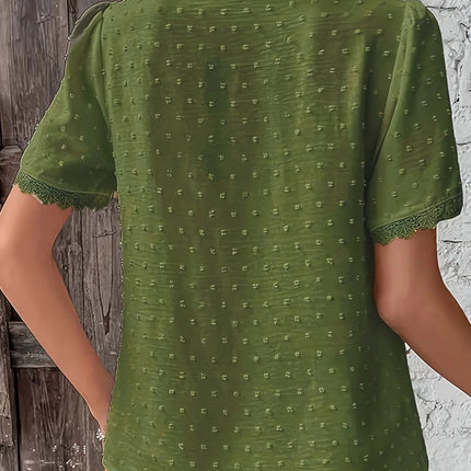 Women's plus size shirt summer chic elegant shirt casual women's fashionable shirt