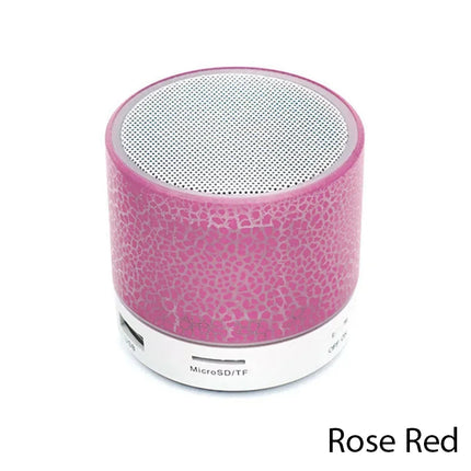 Bluetooth Mini Speaker Wireless Sound Box Colorful LED TF Card USB Subwoofer Portable MP3 Music Player For PC Phone