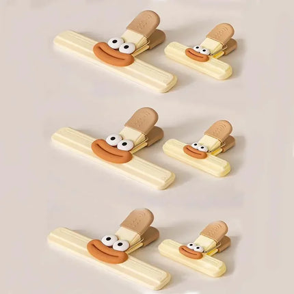 2/6 Pcs Creative Snack Sealing Clip Food Preservation And Moisture-Proof Sealing Clip Multifunctional Office Long Tail Clip