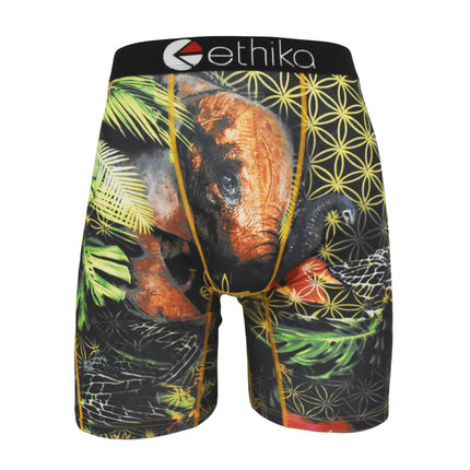 ETHIKA 1Pcs Men Underwear Boxers Breathable Mesh Crotch Man Underpants Plus Size L-3XL Mens Panties Printed Men's Boxers Briefs