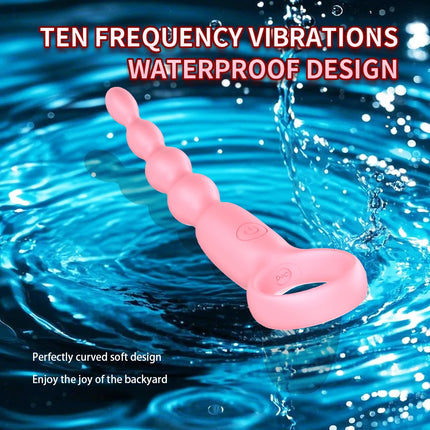 Vibrating Anal Beads Butt Plug Anal Plug Prostate Massager Anal G Spot Vibrator Anal Toy Adult Sex Toy for Men Women Couples