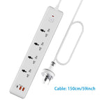 4 outlet with USB / AU