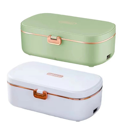 900ML Portable Food Warmer with Heat Preservation Self-Heating Steaming Cooking 304 Stainless Steel Office Thermal Lunch Boxes