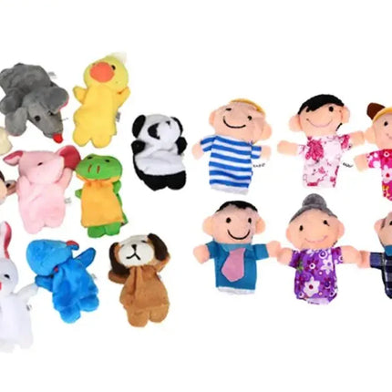 10 Pcs Cartoon Hand Doll Finger Puppet Baby Children Story Early Education Soothing Doll Plush Toy