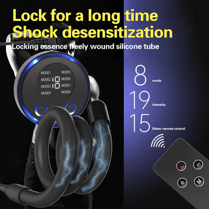 Electric Shock Penis Ring Cock Ring Delay Ejaculation Pulse Body Massager Delayed Ejaculation Prostatic Massage Sex Toys for Men