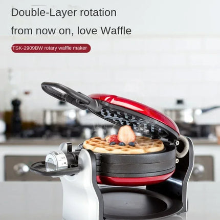 Double-sided Heating Turnover Rotary Ultra-thick Muffin Maker Cake Machine Waffle Maker Household Full-automatic Waffle Maker