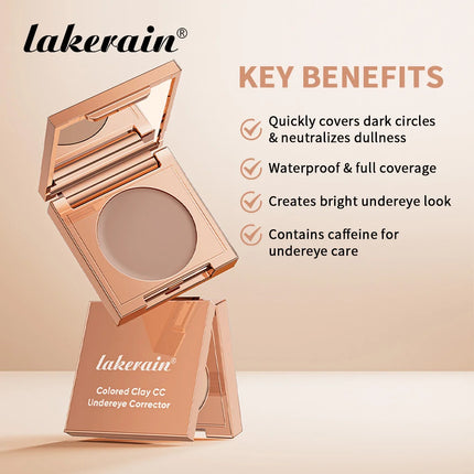 Lakerain Undereye Color Correction Concealer Fine Clay Texture Quickly Covers Dark Circles Waterproof Moisturizes Bright Skin