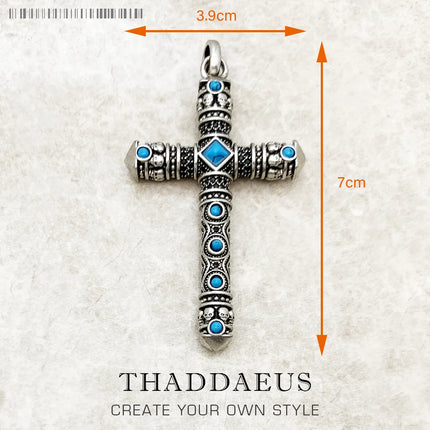 Pendant Majestic Cross & Crown Jewelry Europe 925 Sterling Silver Symbolism Promises Shield And Certaint Gift For Woman Men