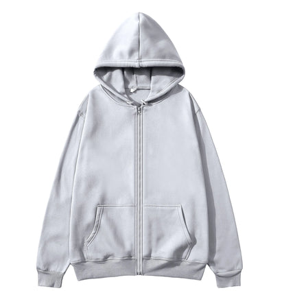 2025 Fashion Casual Black Grey Blue Zipper Hoodie Hip Hop Street Sweatshirt Skateboarding Men/Women Hoodie Men's Hoodie