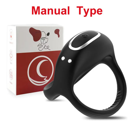 Vibrating Cock Ring for Men Silicone Penis Rings Intense Vibration Mens Vibrator Longer Harder Stronger Erection Adult Sex Toys