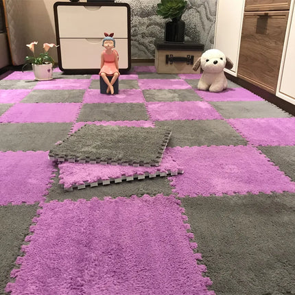 Soft Plush Children's Mat Baby Play Mat Baby Toys Eva Foam Puzzle Carpet In Children's Room Keep Warm Playmat 30*30*1CM