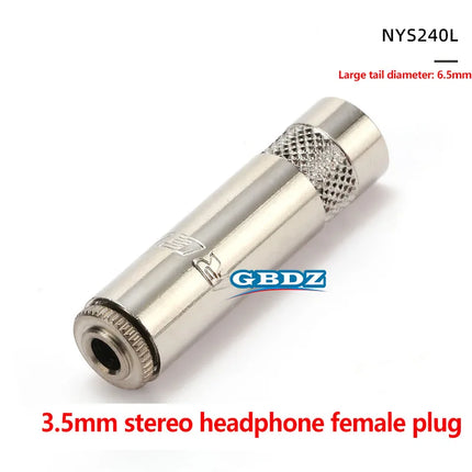 NEUTRIK's REAN jack 3.5mm 1/8" Stereo Headphone Plug Male Female Pair Recording Line Plug Gold Plated 3 Pole Repair Welding Plug