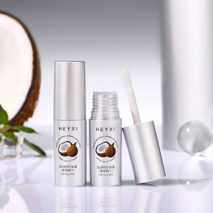 Vanilla coconut flavored moisturizing and caring lip gloss, suitable for all skin types, moisturizes and moisturizes the lips