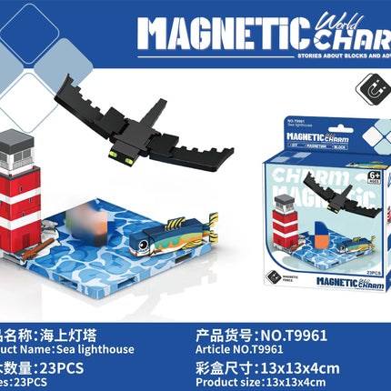 Building Blocks Zoo Magnetic World Series Educational Puzzle Toys for Boys & Girls Children's Playset gift