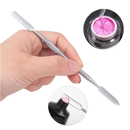 10pcsStainless Steel Mixing Spatula Tool Spatuler   Stick Color Tools  Dental Nail Art Makeup Foundation Eyeshadow Mixing