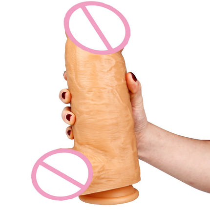 D 7.5CM SUPPER thick dildo Huge Realistic Giant Long Dildo Soft Silicone Vaginal Masturbators Penis Erotic Toy for Women - DILDO
