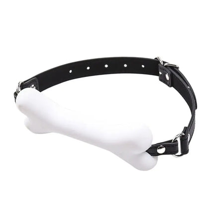 White Harness Mouth Silicone Dog Bone Ball Gag Open Mouth Gag Bdsm Bondage Sextoy Gag Sex Products Sm Sex Toys for Women