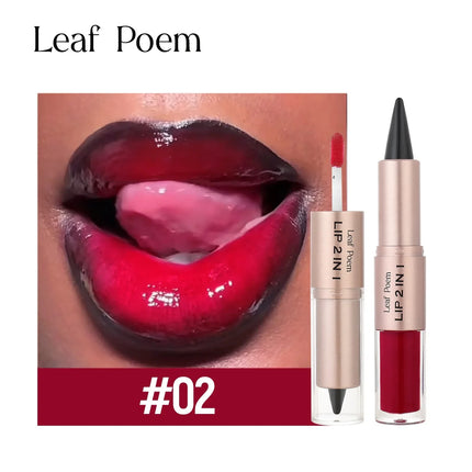 Tapered Lip Liner Lipstick Pen Matte Black Brown Velvet Lipstick Outline Contour Lipliner Water Mirror Moisturizing Lip Gloss