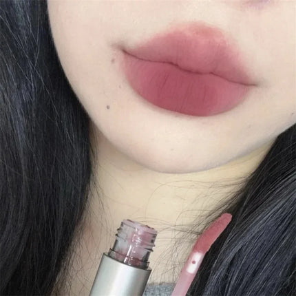 6 Color Long-Lasting Waterproof Matte Velvet Lip Gloss Mist Liquid Matte Lipstick Non-stick Cup Lip Glaze Lip Makeup Cosmetics