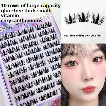 No Glue Needed False Eyelashes Lower Lashes Wispy Cat Eye Lashes Voluminous Fluffy Natural Look Daily Wear Easy to Apply