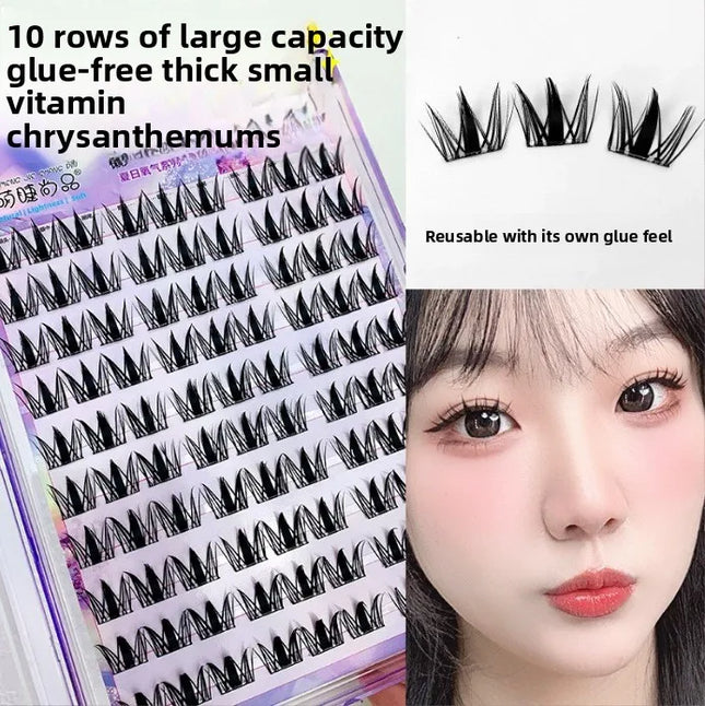 No Glue Needed False Eyelashes Lower Lashes Wispy Cat Eye Lashes Voluminous Fluffy Natural Look Daily Wear Easy to Apply