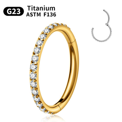 1/10PCS G23 Titanium ASTM F136 Pierced Set Hoop Nose Ring Earring Wome Jewelry Nasal Septum Cartilage Hinge Pitch Nose Ring Lip