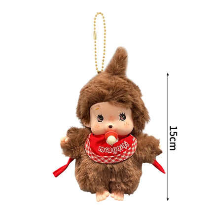 Monchhichi Plush Keychain Bag Hanging Accessories Kawaii Keychains Monkiki Doll Hanging Pendants Collection Birthday Gift モンチッチ