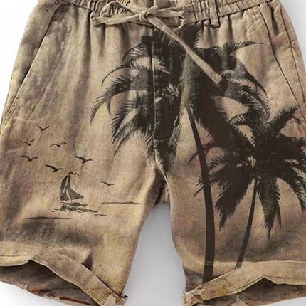 Men's Beach Pants Compass 3D Printed Shorts Men's Summer Breathable Shorts Fitness Street Shorts Men's Ropa Hombre