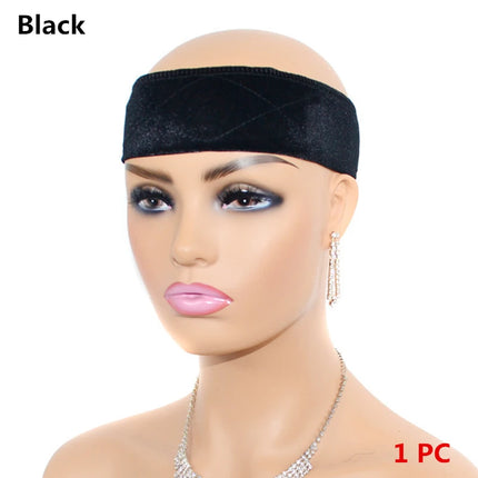 1PC Adjustable Wig Grip Band for Lace Front, No-slip Velvet Wig Grip Headbands for Women Keeping Wigs in Place